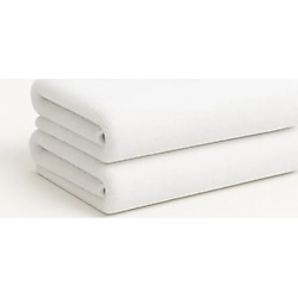 2'li Büyük Boy Banyo Havlusu Seti 90X150 cm %100 Pamuk - Yumuşak, Su Emici, Dayanıklı - 90 x 150 cm - Beyaz