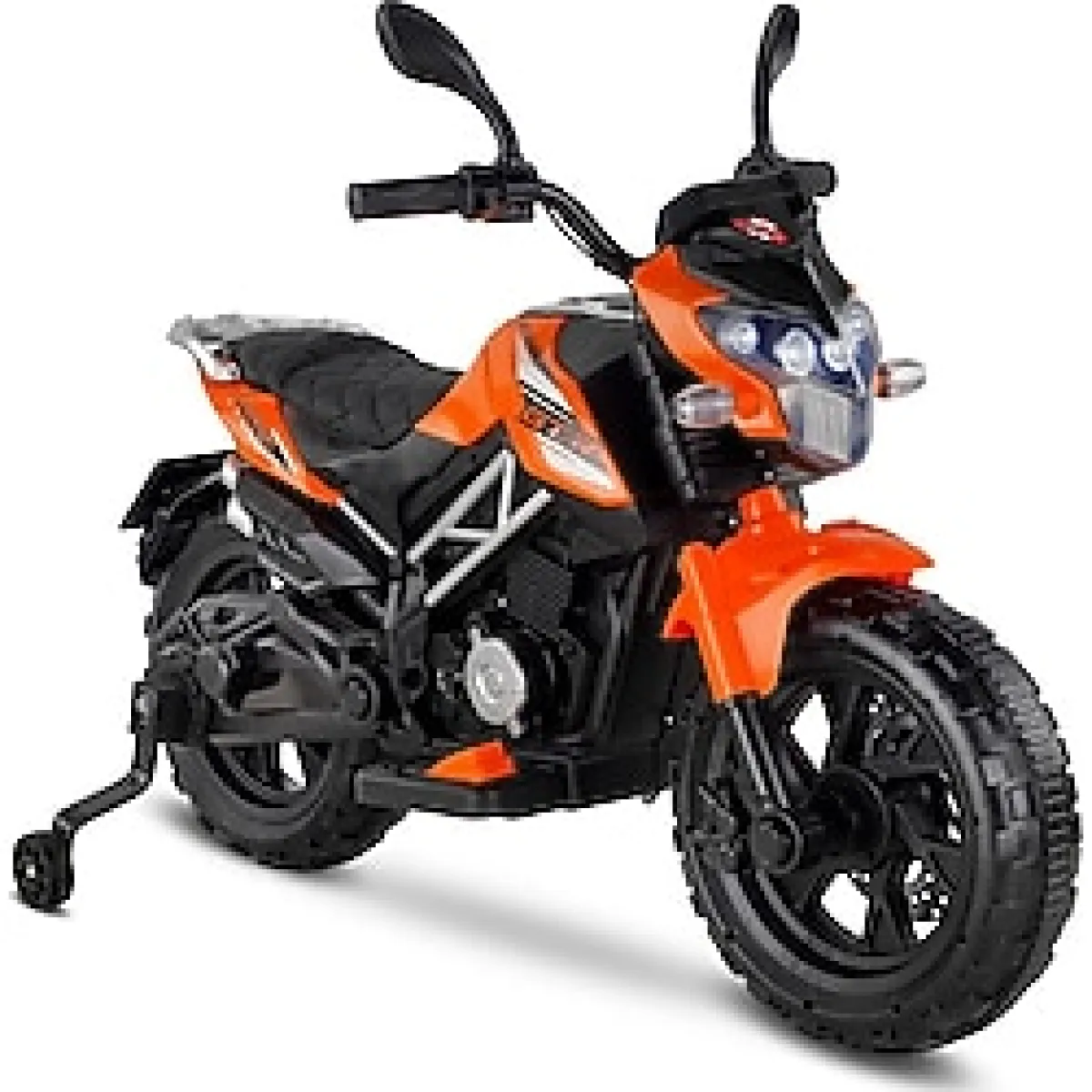 447 Motocross Akülü Motorsiklet 12v Turuncu Turuncu