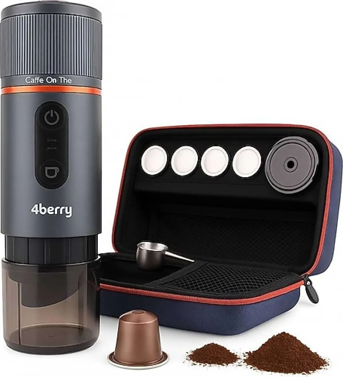 4Berry Pro Max Gri Kapsül Kahve Makinesi