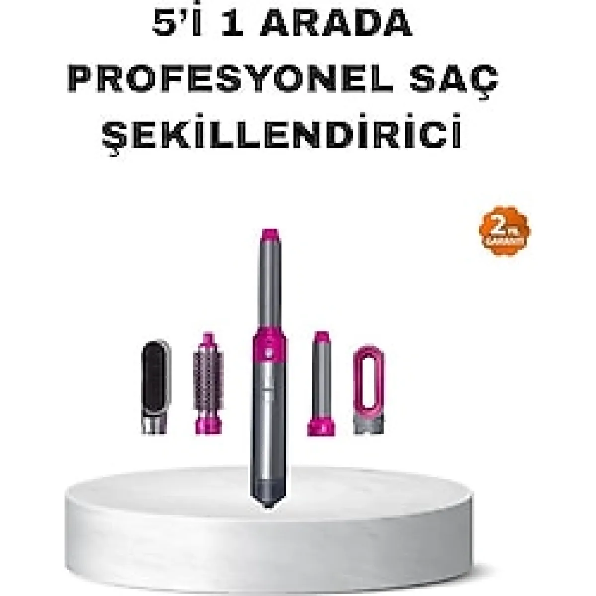 5 İ 1 Arada Saç Şekillendirme Seti Negatif İyon Teknolojili Ve Hızlı Kurutmalı