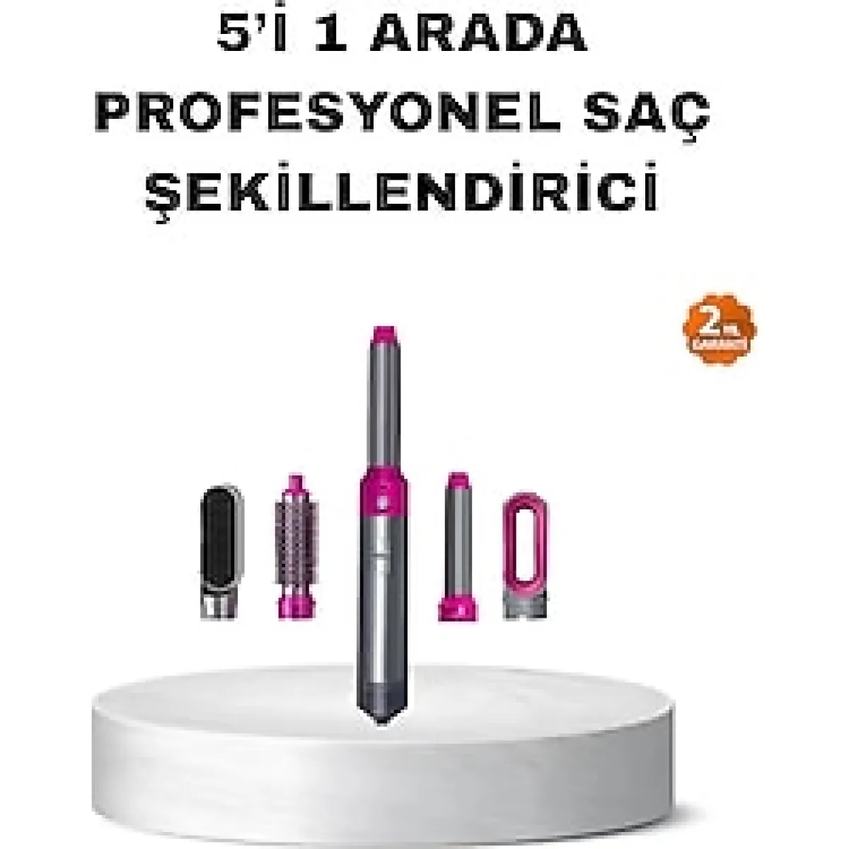 5'i 1 Arada Saç Şekillendirme Seti Negatif İyon Teknolojili ve Hızlı Kurutmal - NAJM8856-880