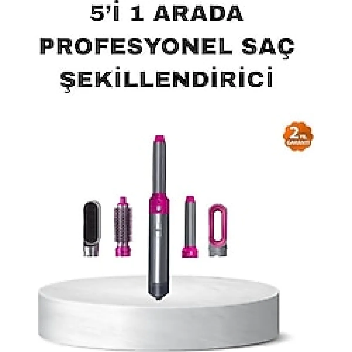 5'i 1 Arada Saç Şekillendirme Seti Negatif İyon Teknolojili ve Hızlı Kurutmalı
