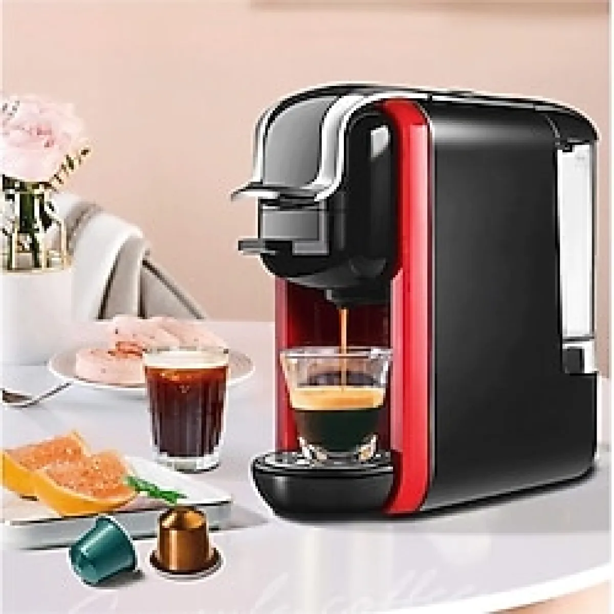 AC-514K Multi Kapsül Espresso Kahve Makinesi Çok Özellikli Kapsül Uyumlu Italyan Cappuccino Makinesi