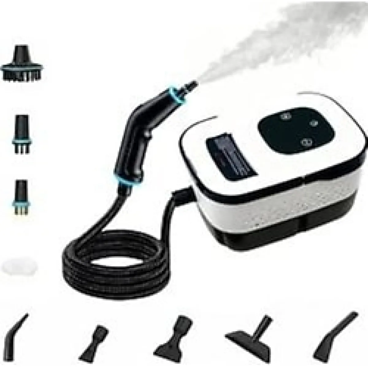 ADR Çok Fonksiyonlu Buharlı Temizleyici 1250 ml Buharlı Temizlik Makinesi - Beyaz