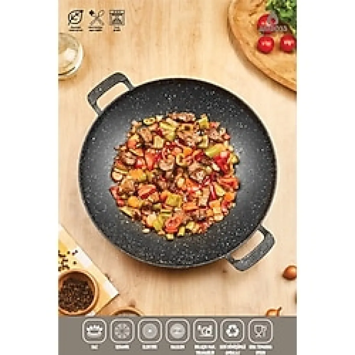 Amboss Döküm Sac Kavurma Gözleme Tavası