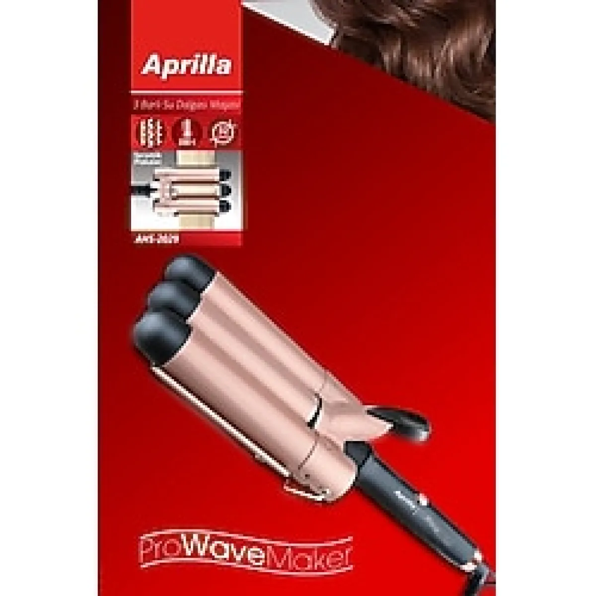 Aprilla Hızlı 3'lü Su Dalgası (WAG) Maşası 32mm