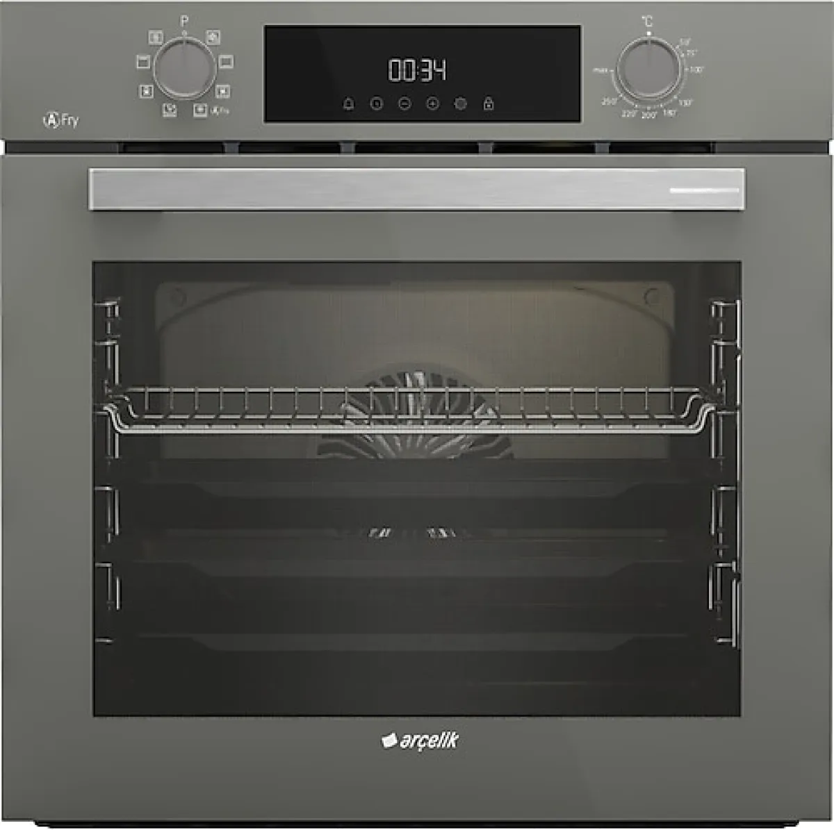 Arçelik AFC 342 G A Fry Gri Ankastre Fırın