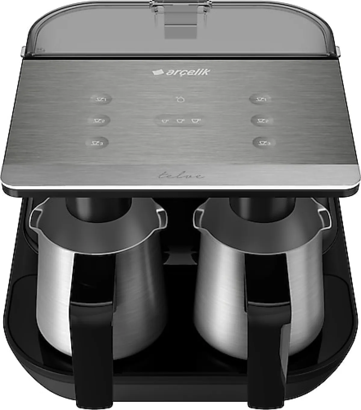 Arçelik TKM 9961 G Telve Gri İkili Türk Kahve Makinesi