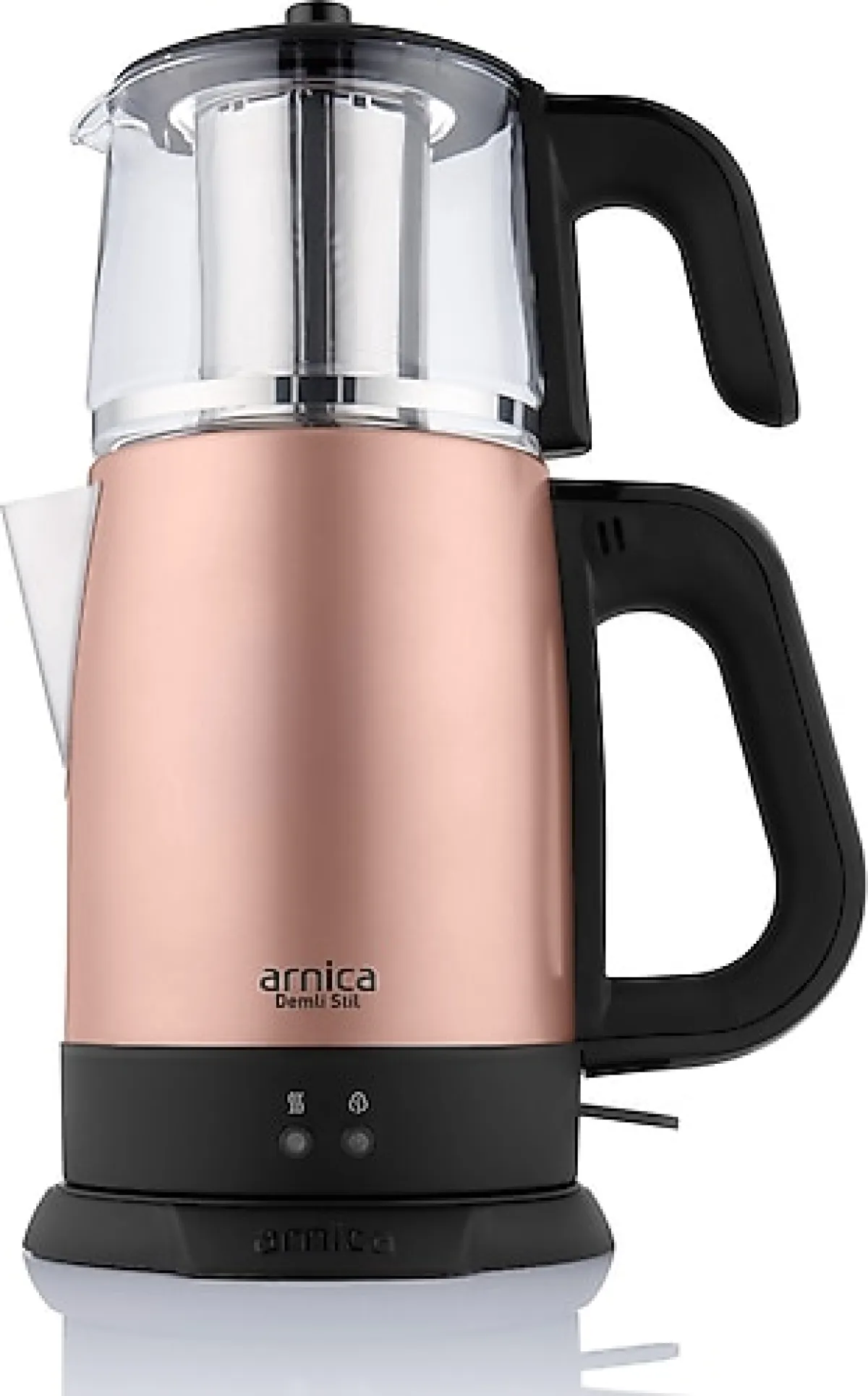 Arnica IH33200 Demli Stil 1800 W Rose Cam Demlikli Çay Makinesi