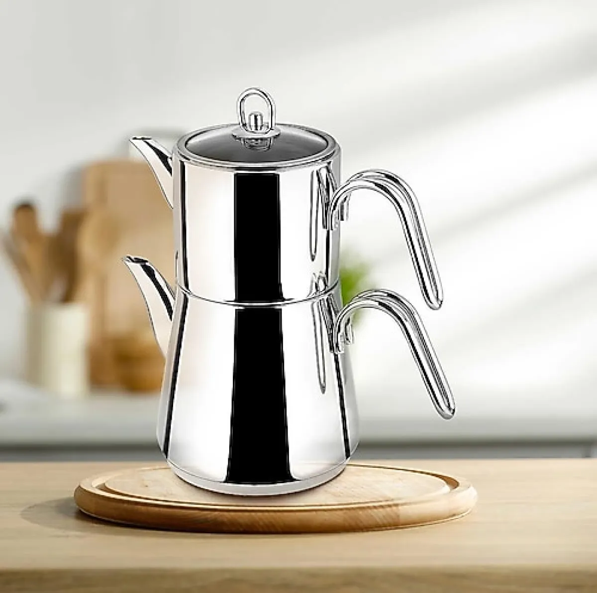 Aryıldız Alya 10007 Çelik Saplı Çaydanlık