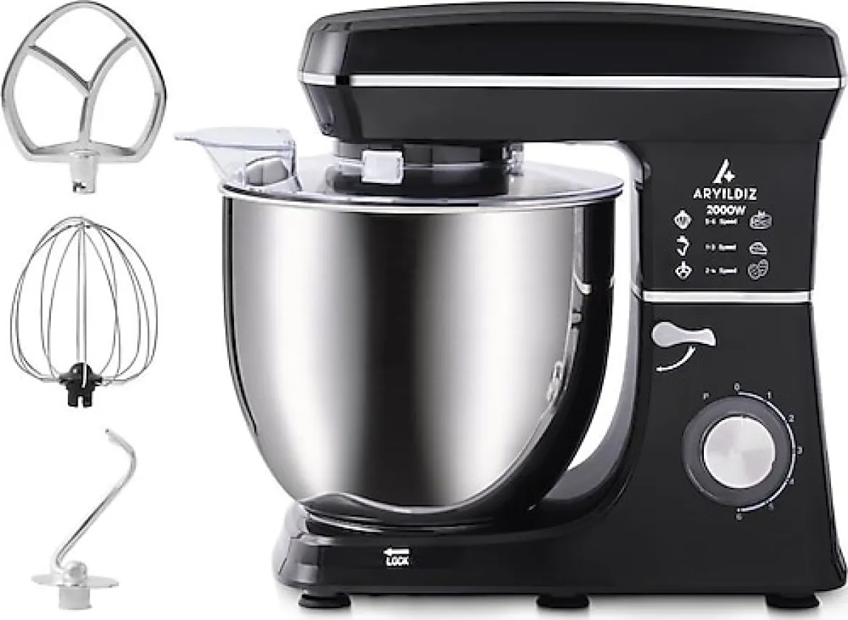 Aryıldız Home Chef XXL 2000 W 10 lt Stand Mikser