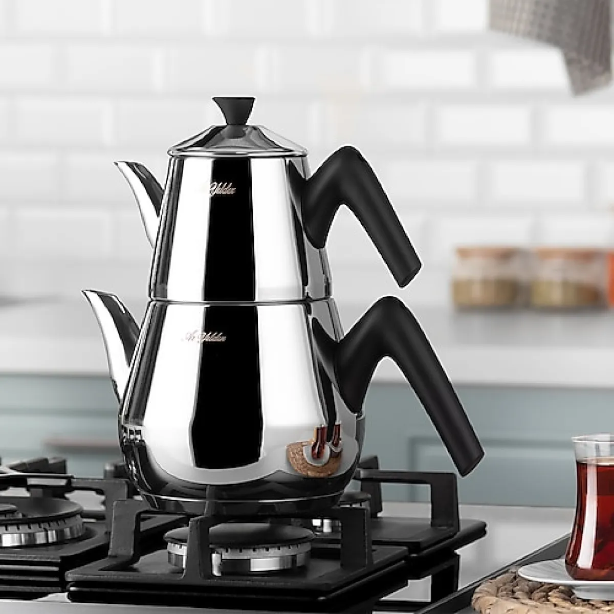 Aryıldız Optimal Büyük Boy Çelik Çaydanlık