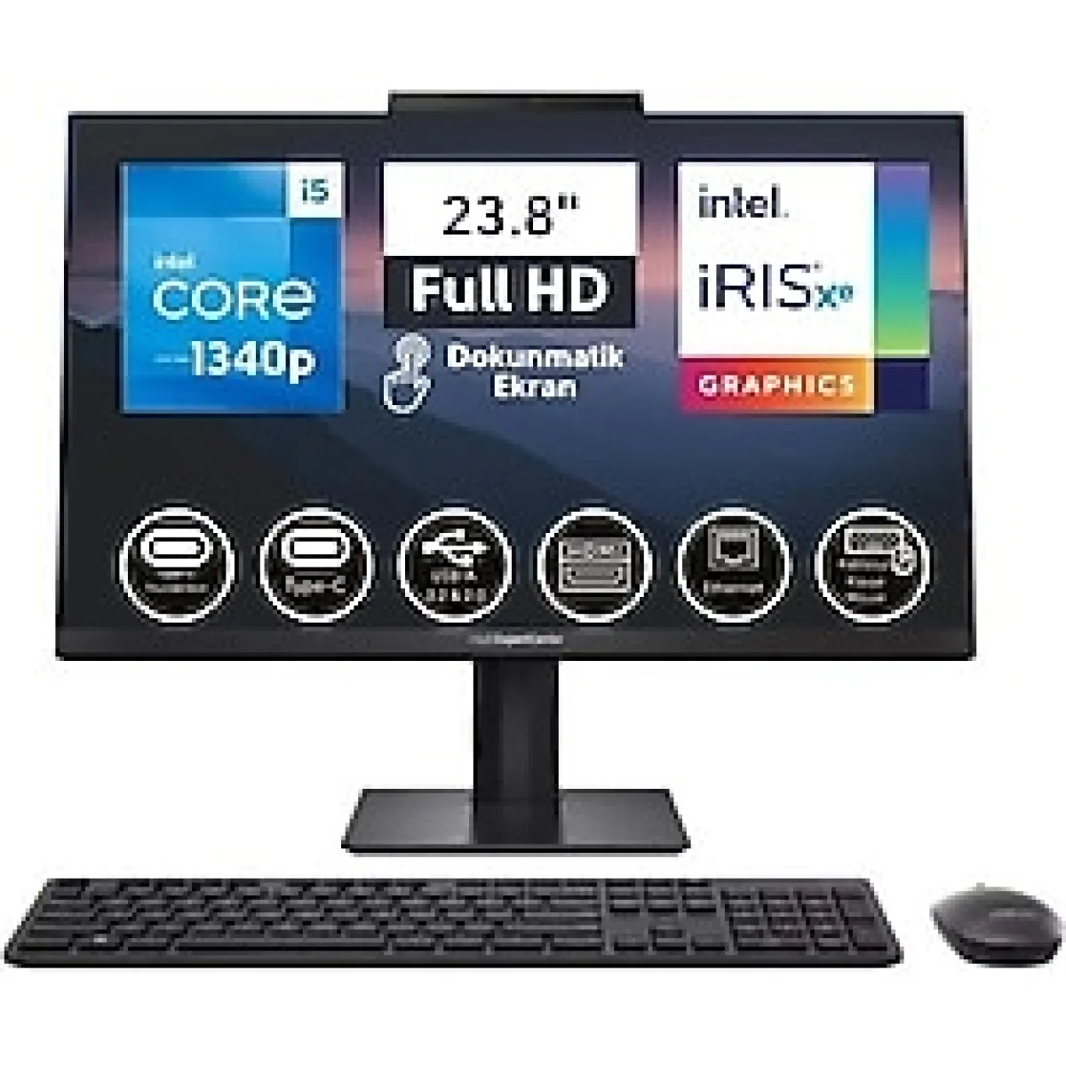 Asus // E5402wvat-I58512b0d I5-1340P 8Gb 512Ssd 23.8 Dos Dokunmatık Pıvot Aıo