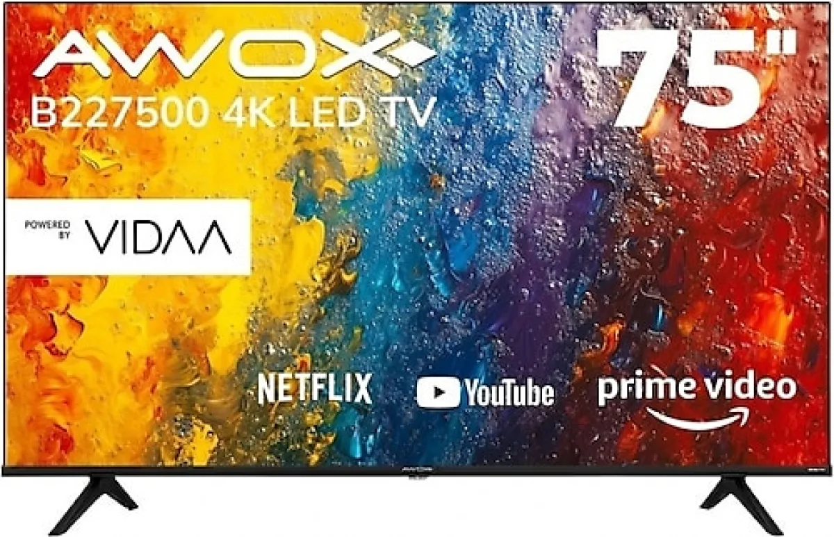 Awox B227500 4K Ultra HD 75" 190 Ekran Uydu Alıcılı Smart LED TV