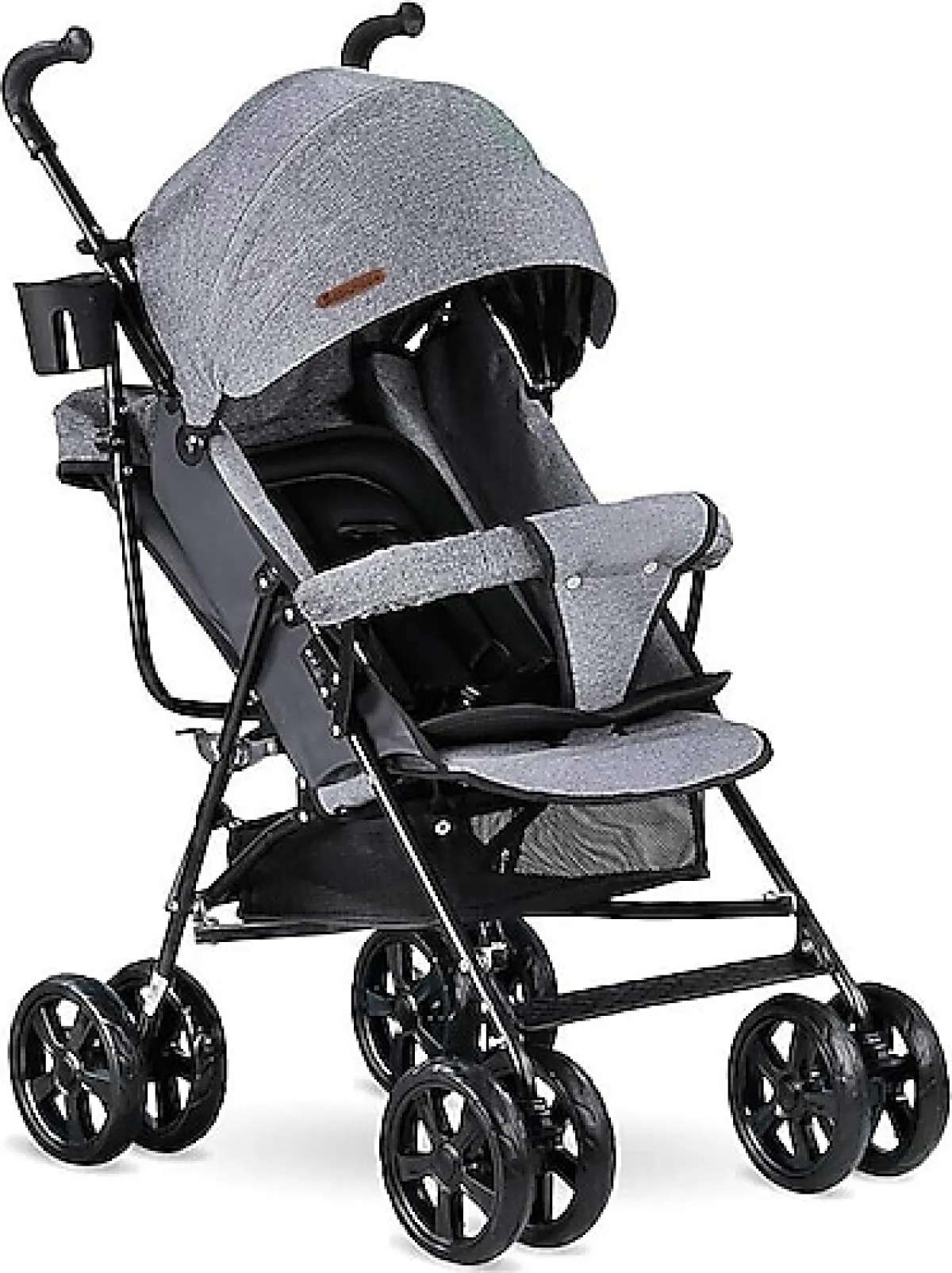 Babyhope SC-100 Tam Yatarlı Gri Baston Bebek Arabası