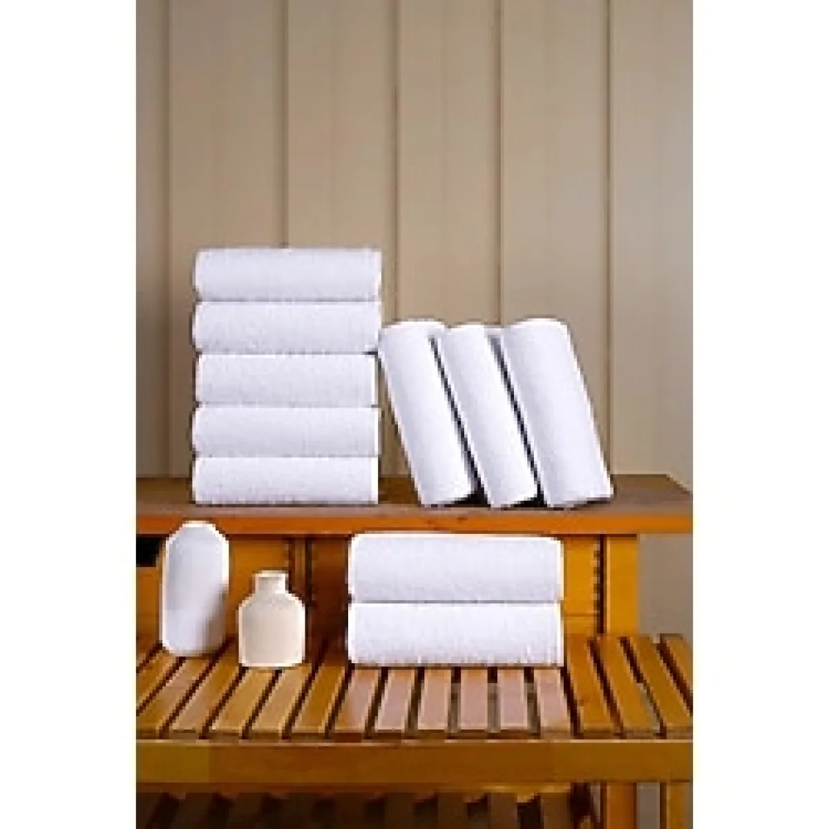 Bamirose 50X90 %100 Pamuk 10'Lu Otel Havlusu, El Havlusu, Yüz Havlusu, Baş Havlusu, Spor Havlusu, Spa Havlu