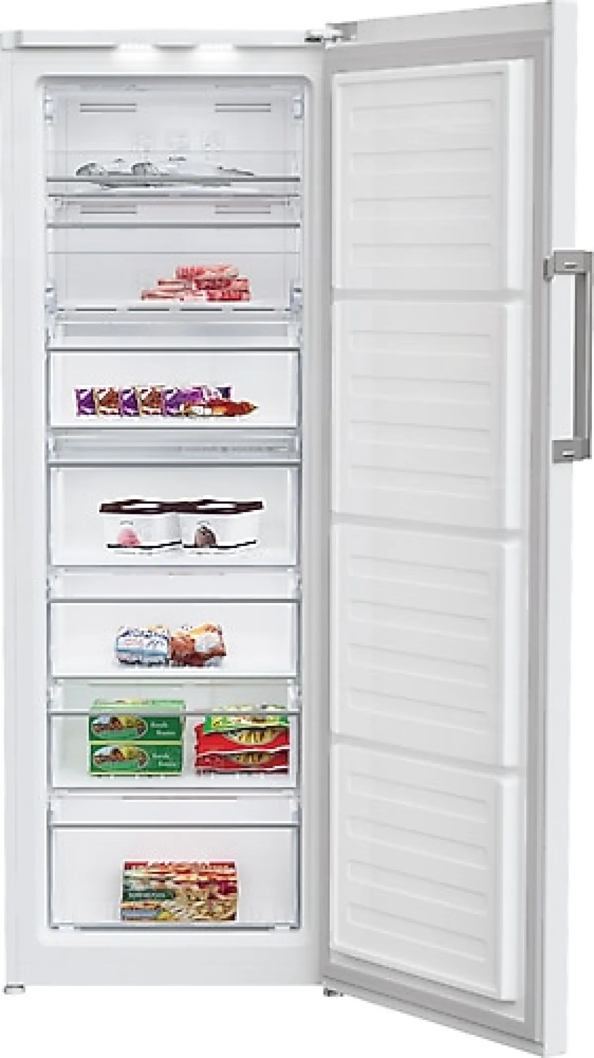 Beko 7371 JEB E 7 Çekmeceli Dikey No Frost Derin Dondurucu