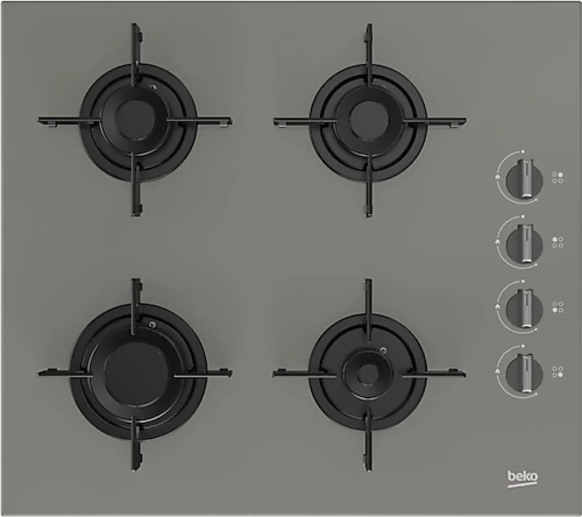 Beko BOCD T 6011 EG Gri Cam Ankastre Ocak