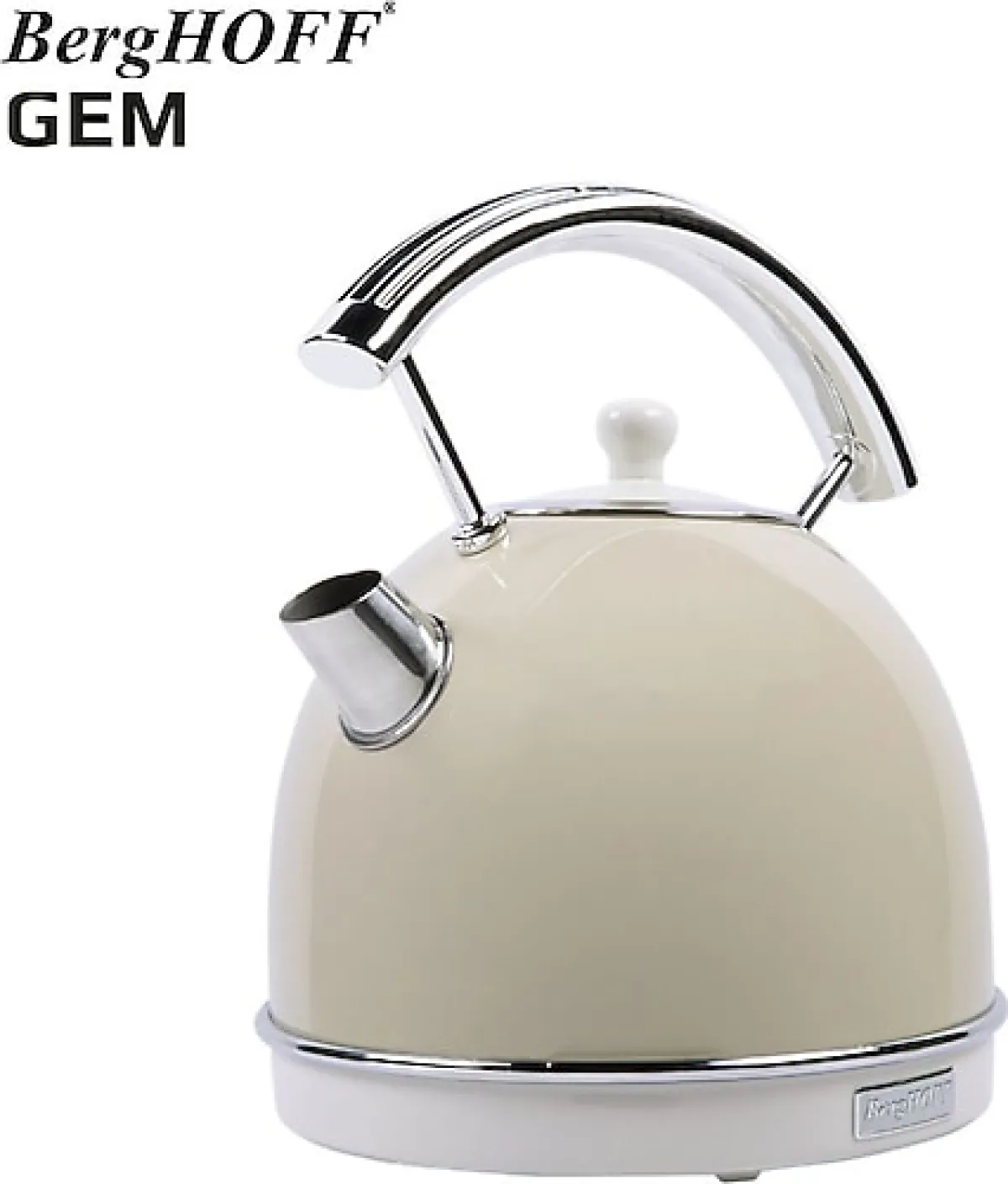 Berghoff Gem Retro Yuvarlak 1.7 lt Vanilya Krem 2200 W Kettle