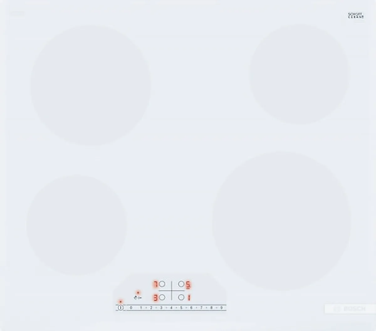 Bosch PKE612FA2E Elektrikli Seramik Beyaz Ankastre Ocak