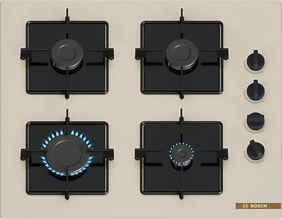 Bosch POP6C1O12O Beyaz Cam Ankastre Ocak