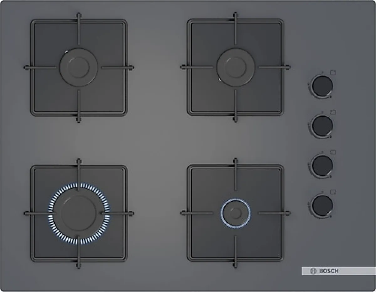 Bosch POP7C9P30O Antrasit Cam Ankastre Ocak