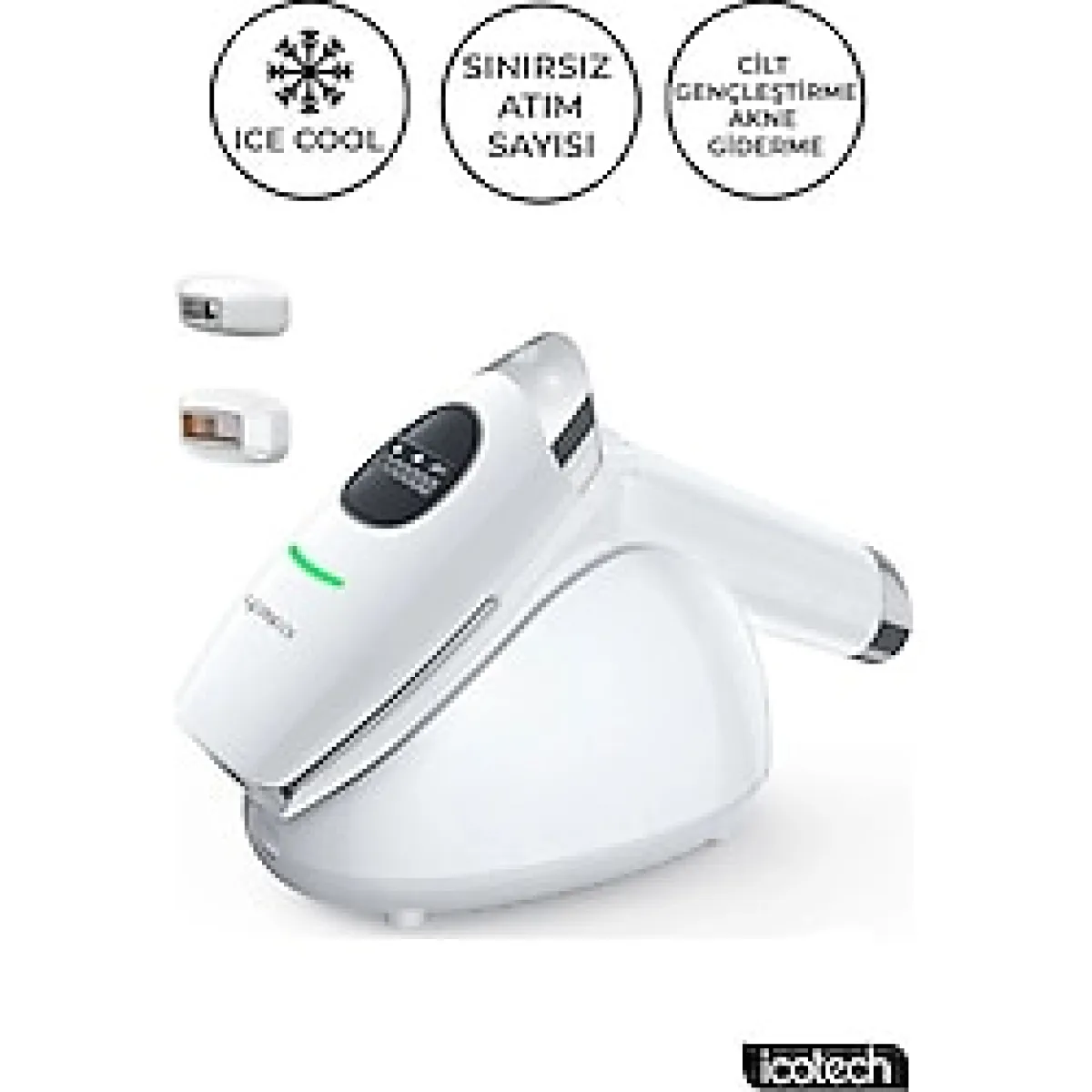 Buz Başlıklı Sınırsız Atım Cilt Gençleştirme Giderme Ipl Lazer Epilasyon Aleti