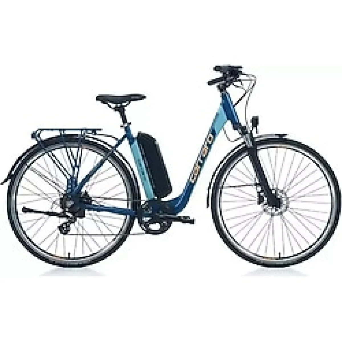 Carraro E-Lıne Ecomfort 2.1 Unısex Şehir Bisikleti 520H Hd 28 Jant 7 Vites Mat Navy Mavi-Turuncu