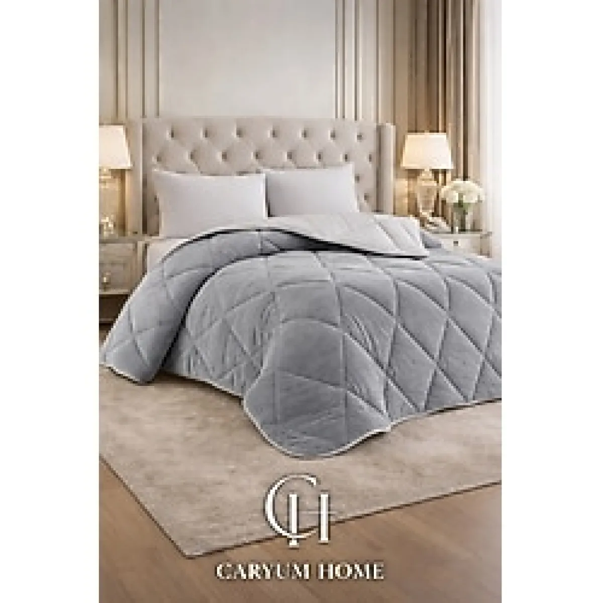 CARYUM Çift Kişilik 4 Parça Welsoft Uyku Seti