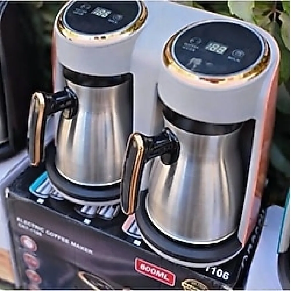 çaymekani Bosch Türk Kahve Makinası İthal Dijital göstergeli ve Çelik Cezveli ( 8 fincan Kapasiteli )