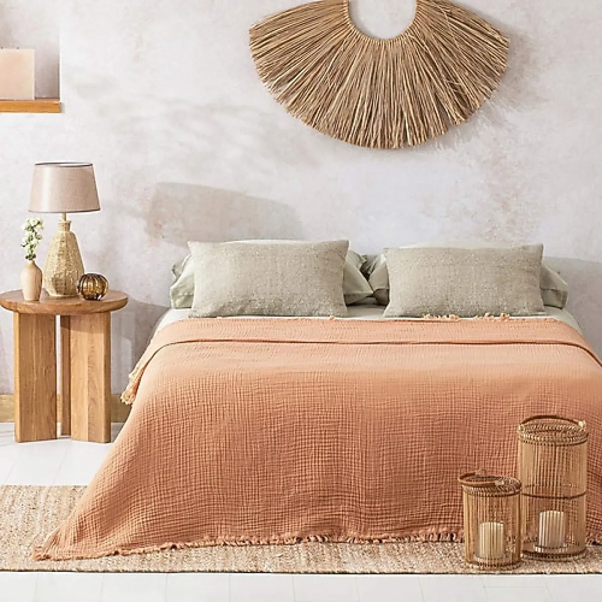 Chakra Marfa Çift Kişilik Pike 200x220 cm