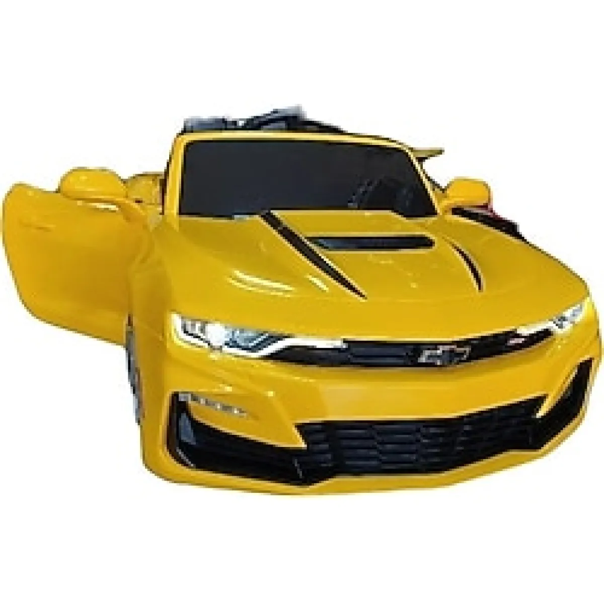 Chevrolet Lisansli Chevrolet Camaro! 12V, 2 Motor, Kumandalı, Cep Kontrollu, Fm Radyo Akülü Araba! - Sarı