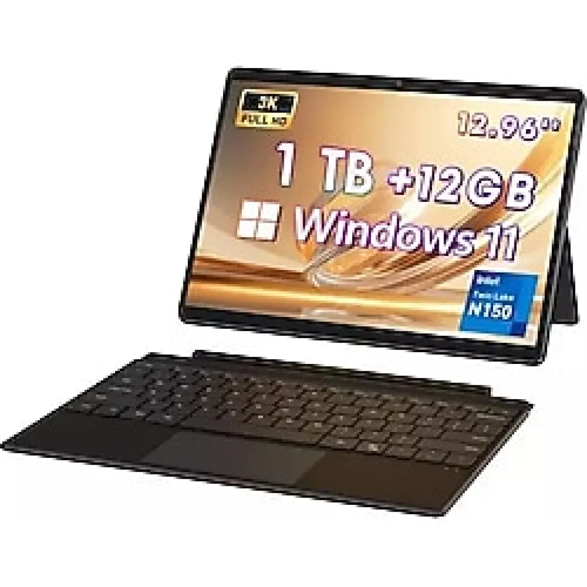 Chuwi HI10 Max 3K İntel N150CPU 1TB Depolama 12GB Ram WIN11PRO 2 In1 13'' Tablet Pc+Klavye+Kalem+Mouse+Türkçe Klavye Sticker