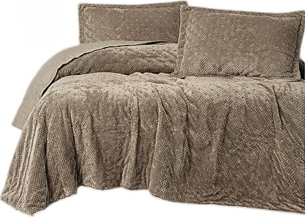 Cotton Box Softnest Bej Tek Kişilik Yatak Örtüsü Takımı