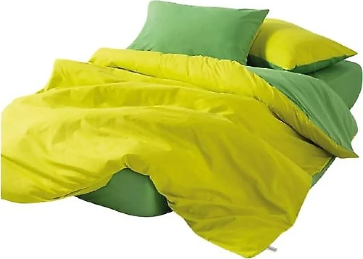 Cozy Home Popping Colors Sarı-Yeşil Tek Kişilik Nevresim Takımı