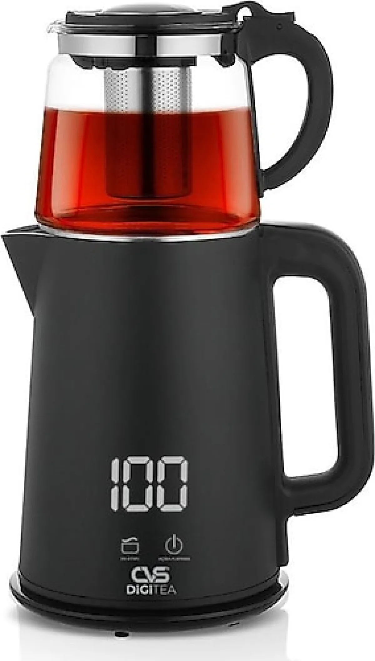 CVS DN 1553 Digitea 1500 W Cam Demlikli Çay Makinesi