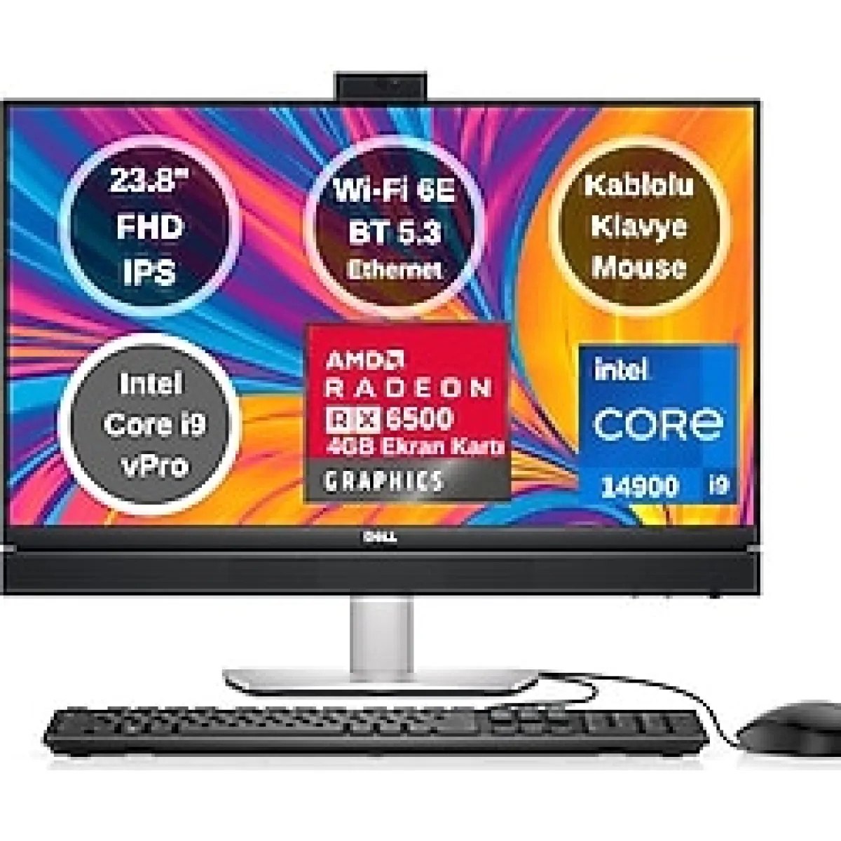 Dell Optiplex 7420 i9-14900 16 GB 512 GB SSD RX6500 23.8" Full HD All in One PC