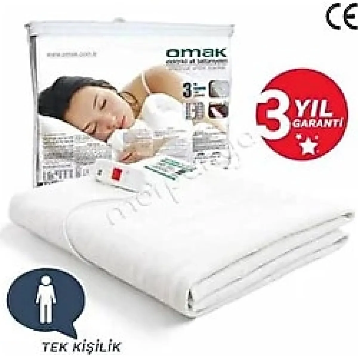 Devigo Omak Tek Kişilik Elektrikli Battaniye 90 X 150 Cm Beyaz