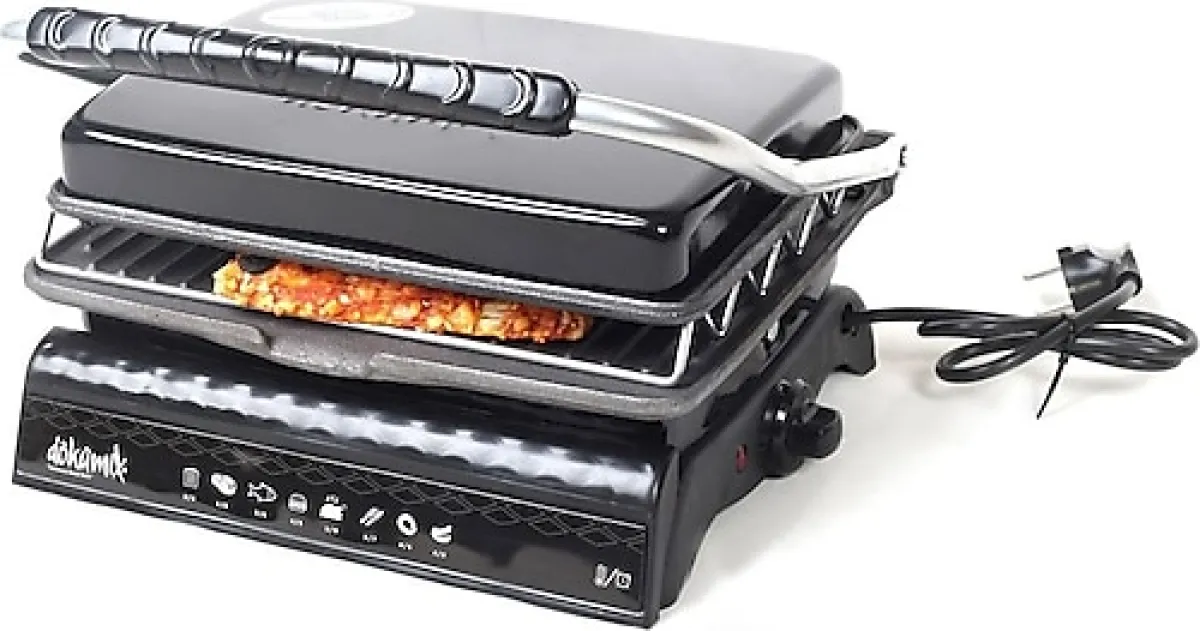 Dökümix Ultra Plus Siyah 1800 W Izgara ve Tost Makinesi