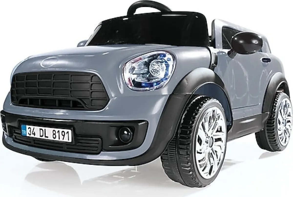 Dolu Ride On 12 V Gri Uzaktan Kumandalı Akülü Araba