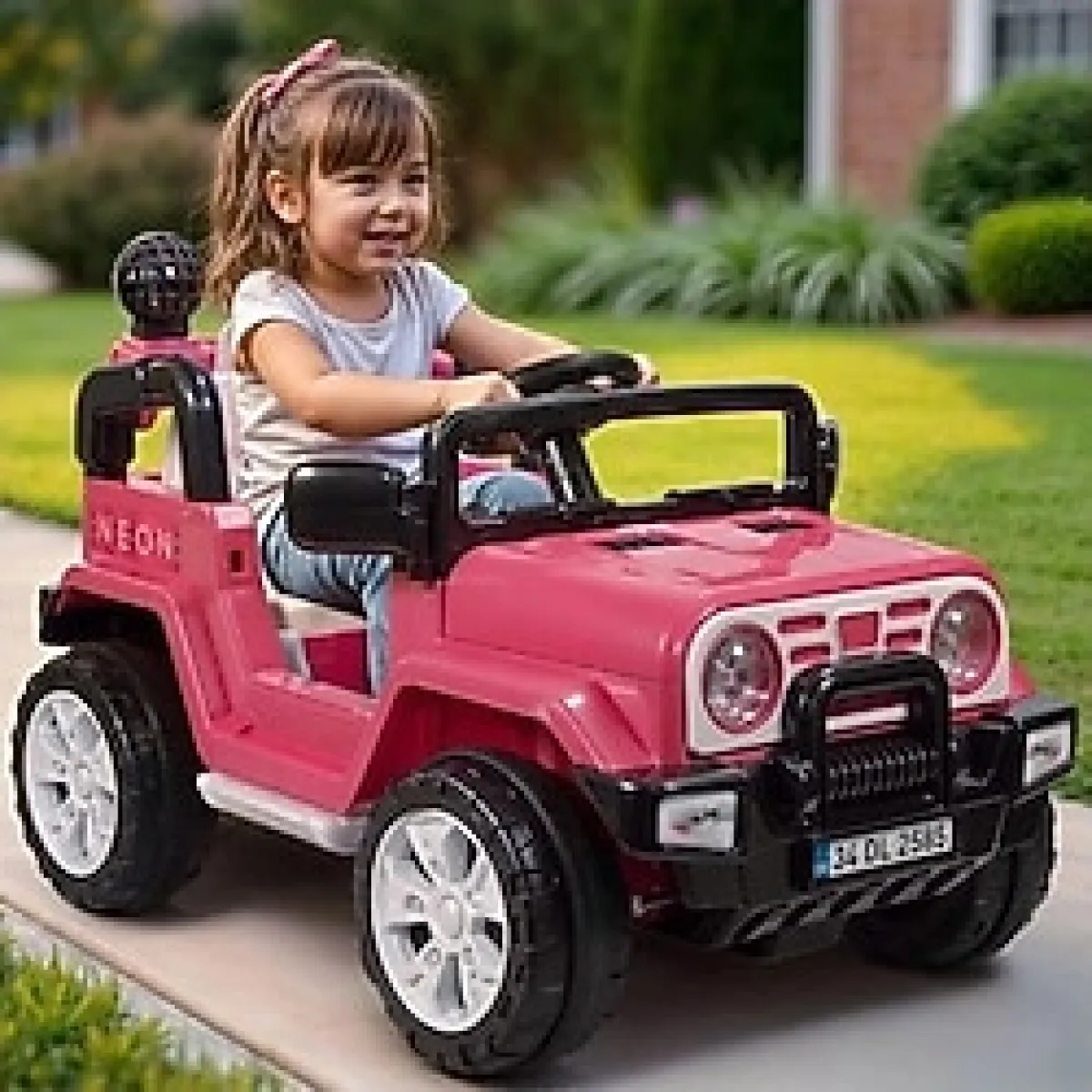 Dolu Unicorn Suv 12 Volt Uzaktan Kumandalı 2585 - Pembe