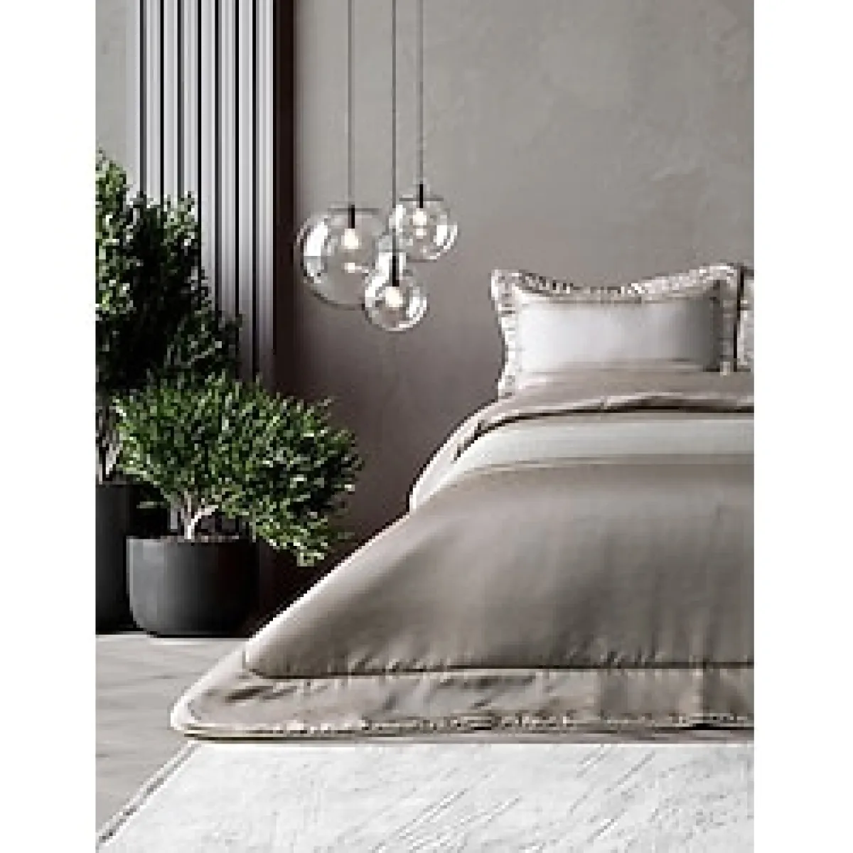 Doqu Home Mathilda Yatak Örtüsü Çift Kişilik - Gold - 260 x 270 cm