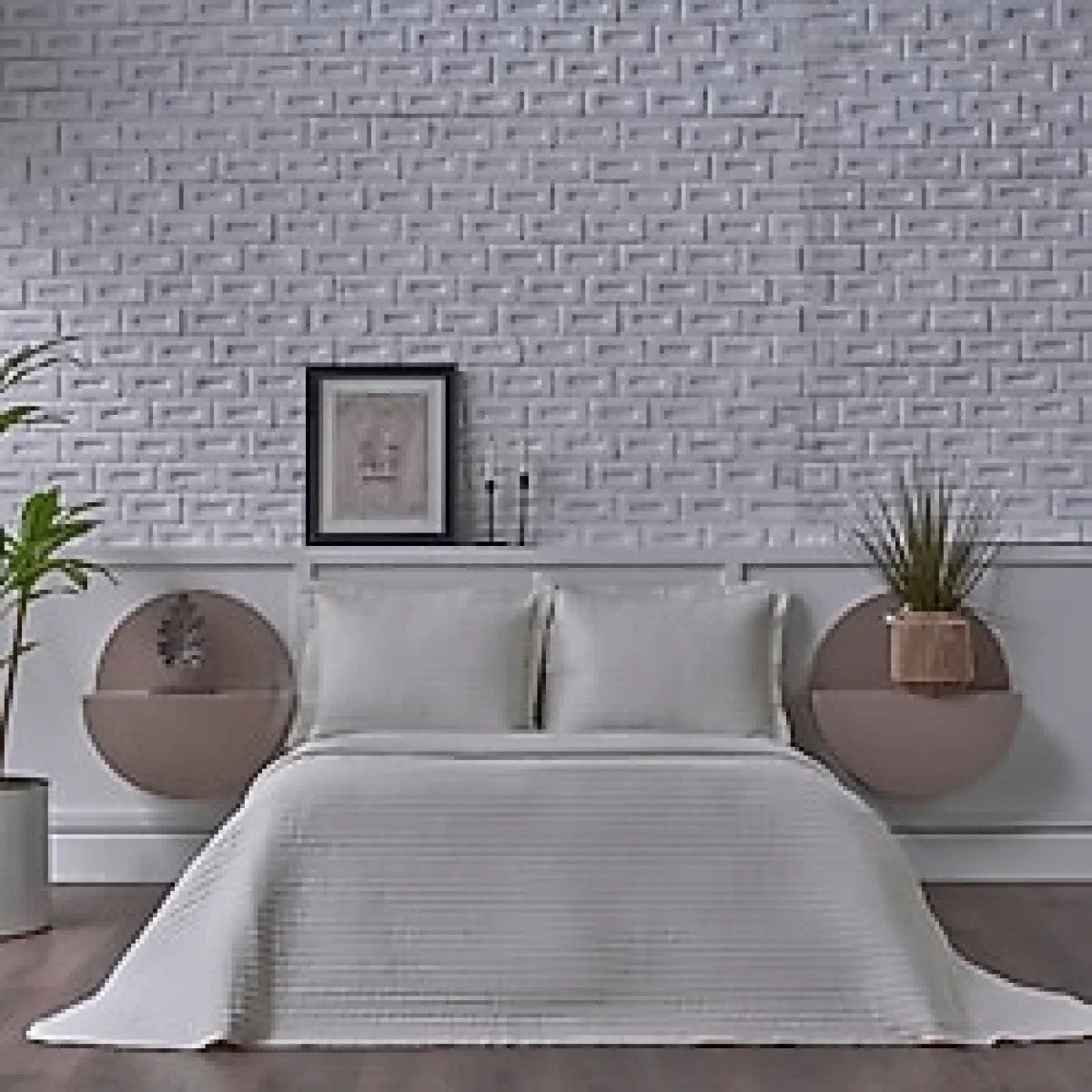 Doqu Home Otto Yatak Örtüsü Çift Kişilik - Ekru - 240 x 250 cm