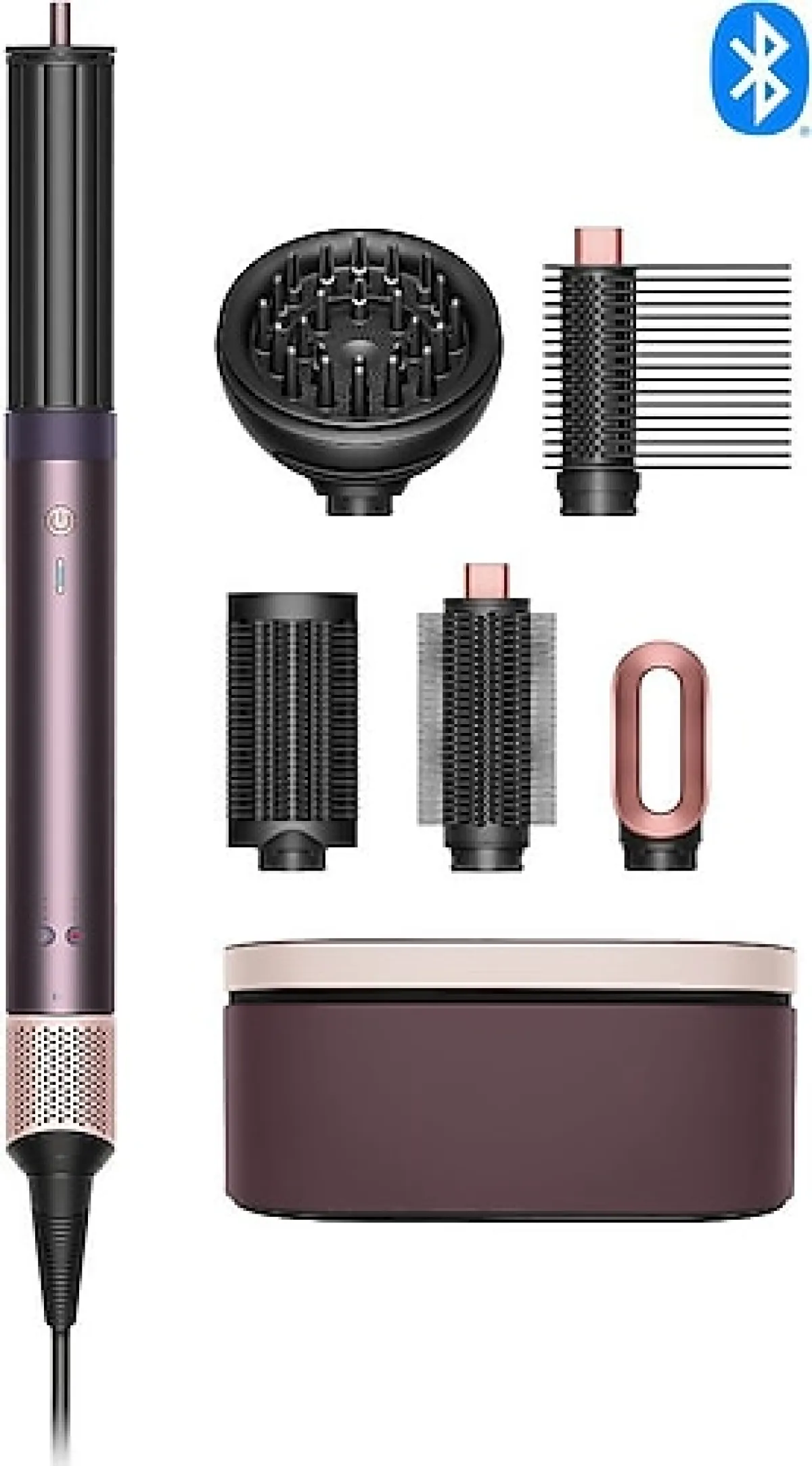 Dyson Airwrap Co-anda2x Kıvırcık+Bukleli Jasper Plum Saç Şekillendirme Seti