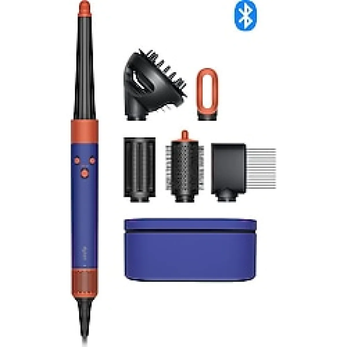 Dyson Airwrap i.d. Kıvırcık+Bukleli Vinca Mavisi / Topaz Saç Şekillendirme Seti