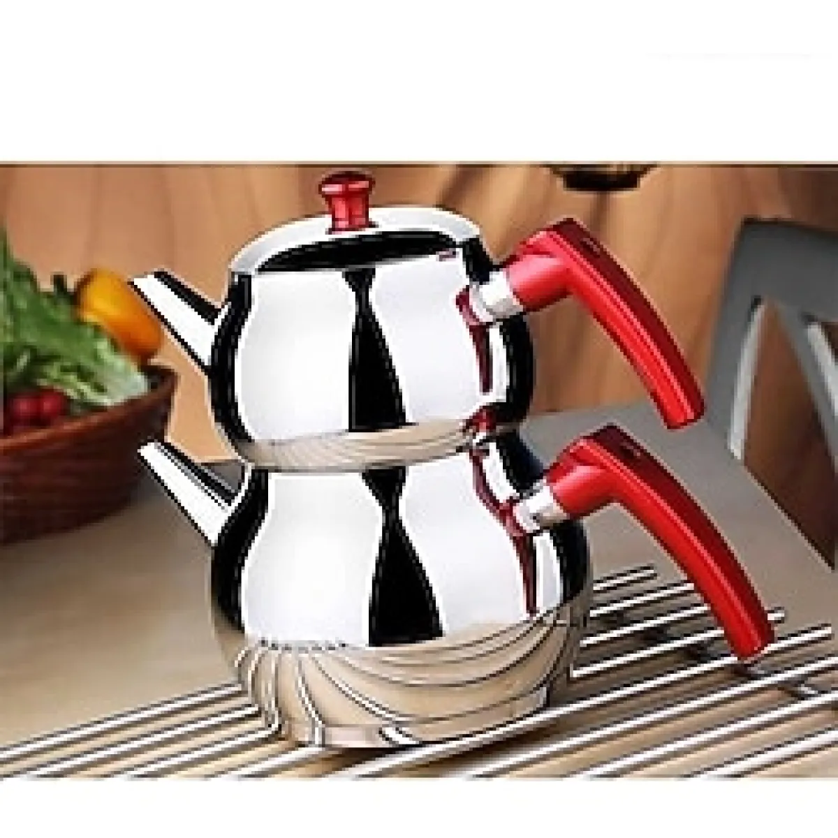 Ems Çelik Çaydanlık Küre Aile Boy