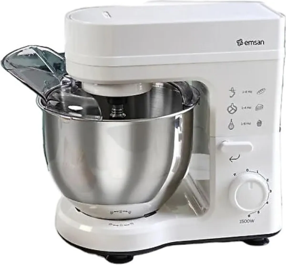 Emsan Maestrochef Stella 1500 W White 5 lt Hamur Yoğurma Makinesi