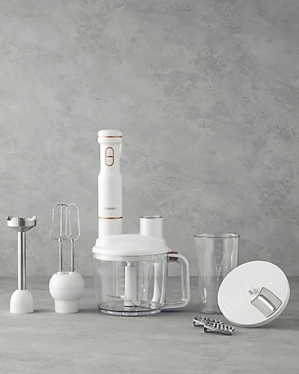 English Home RMB 3001 1500 W Beyaz Bakır Multi Blender Seti