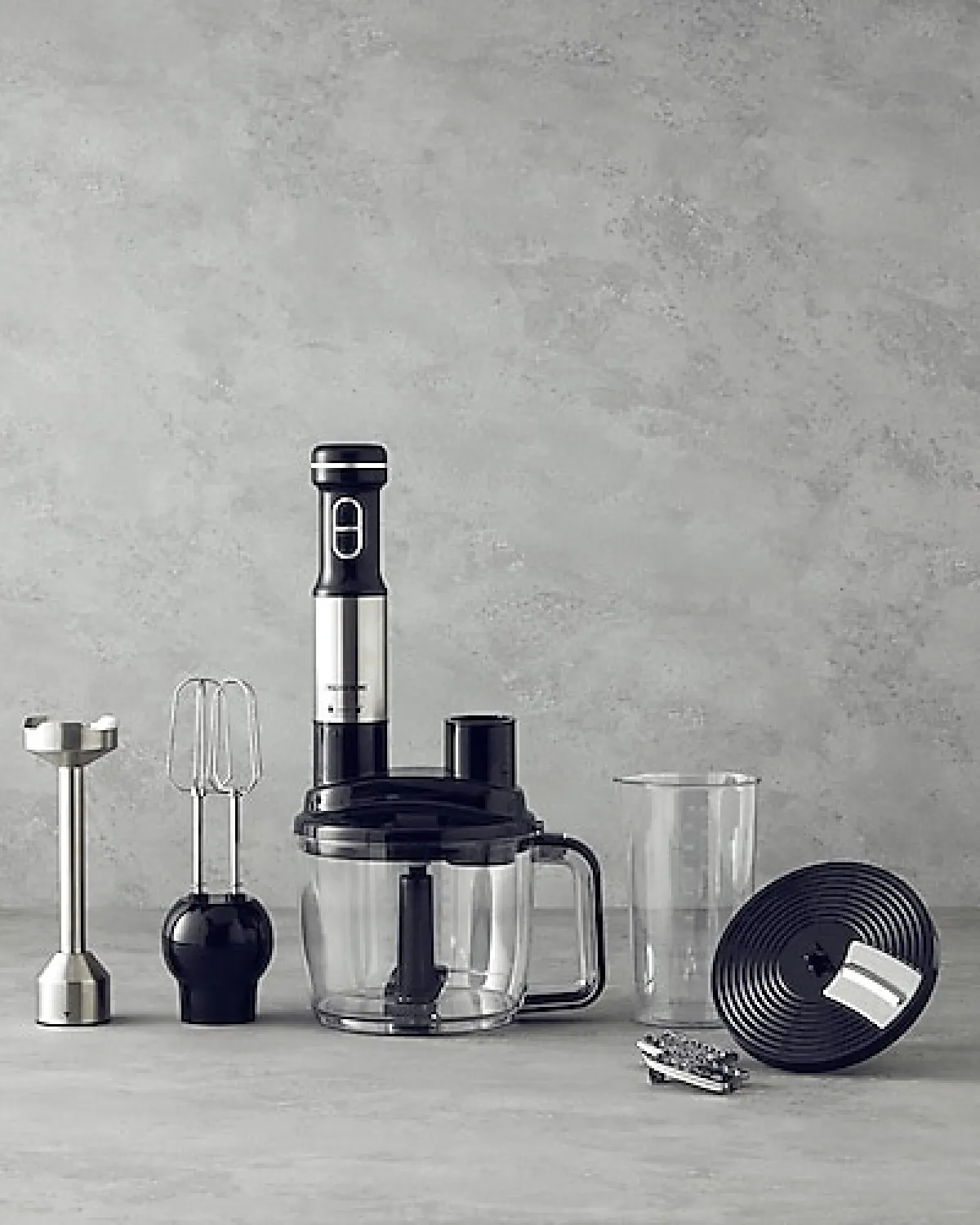 English Home RMB 3001 1500 W Siyah Krom Multi Blender Seti