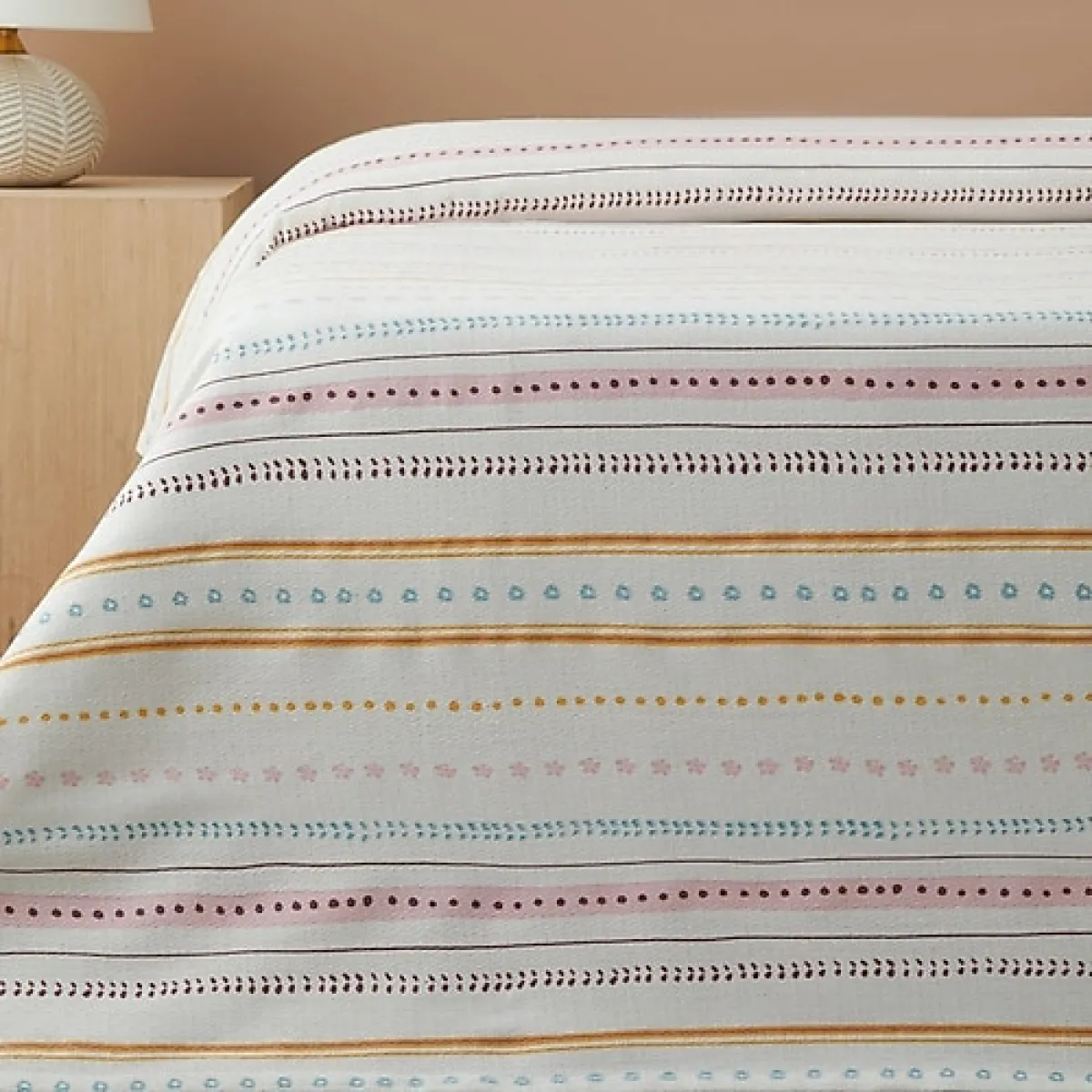 English Home Sweet Stripes Çift Kişilik Pike